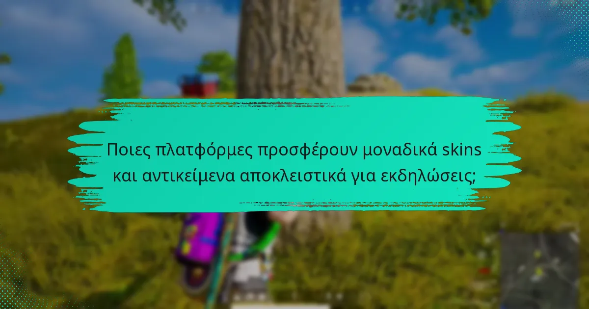 Τι είναι τα αντικείμενα αποκλειστικά για εκδηλώσεις στις συλλογές skins;